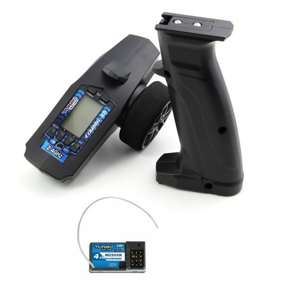 90mm 2.4G 4CH RC Transmitter Remote Controller and Receiver LCD Display for RC Car Crawler