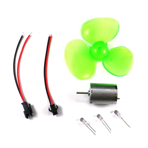 90mm/3.54inch DIY Micro Wind Generator Wind Turbines Motor Model Kits with Fan
