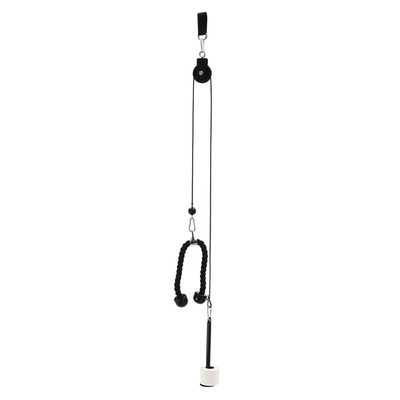90mm Aluminium Alloy Bearing, 4x Set, High-Quality Iron Frame, Adjustable Cable, Smooth Roller, Up to 220.46 lbs Weight Capacity for Home Gym