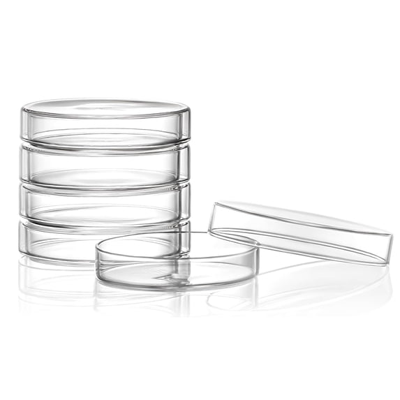 90mm Glass Petri Dish with Lids High Borosilicate Glass Petri Dishes ...