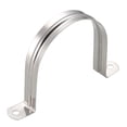 thumbnail image 1 of 90mm Rigid Pipe Strap, 304 Stainless Steel, 2 Holes Clamp, 4 Pcs, 1 of 3