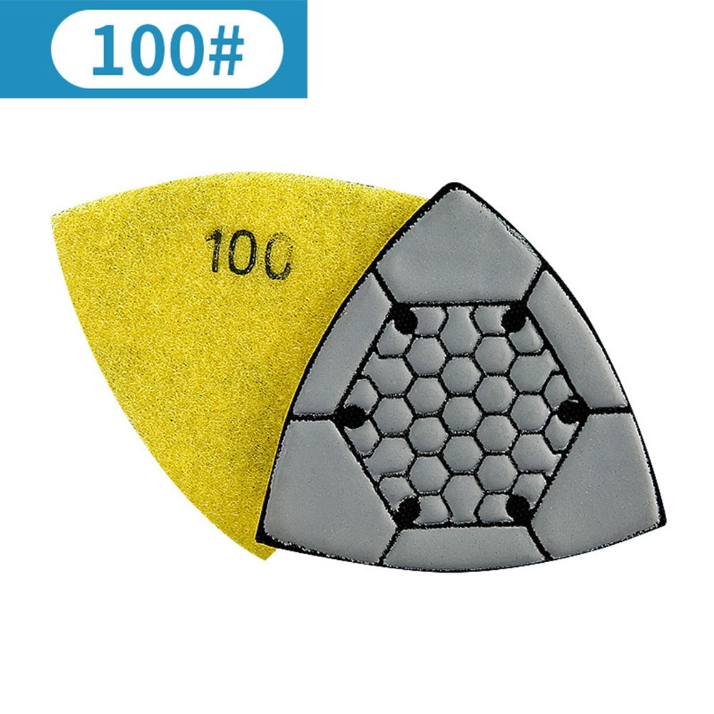 90mm Triangle Diamond Dry Polishing Pads for Granite Marble Stone