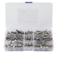 90pcs 1/420UNC Stainless Steel Hex Socket Cap Head Bolts Hex Screw