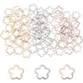thumbnail image 1 of 90pcs DIY 3 Colors Flower Linking Rings Stainless Steel Charm Links Manual Polishing Link Connectors for Bracelet Necklace Jewelry Making 14mm, 1 of 7