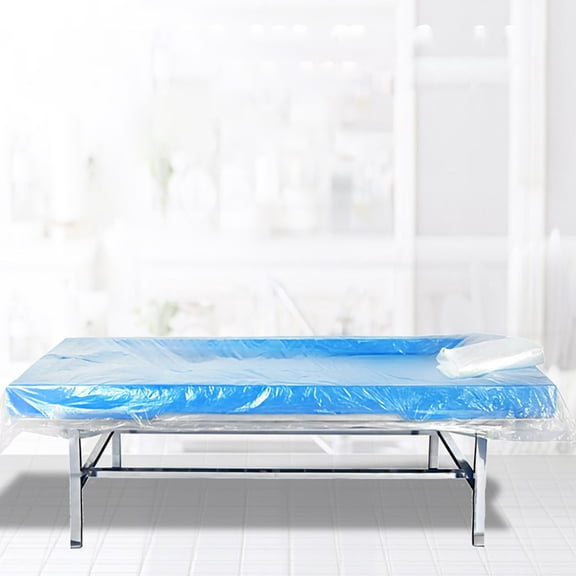 90pcs Disposable PE Film Bed Covers for Bedsheets Transparent Protective Sheets