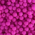 thumbnail image 1 of 90pcs John Bead 6mm Czech Glass White Alabaster Velvet Fuchsia Round Bead Strands for DIY Jewelry Making Crafts, 1 of 7