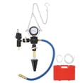 thumbnail image 1 of 90psi Gauge, Flexible Hose, Radiator Pressure Tester for All Vehicles Universal Coolant Refill Kit, 1 of 8