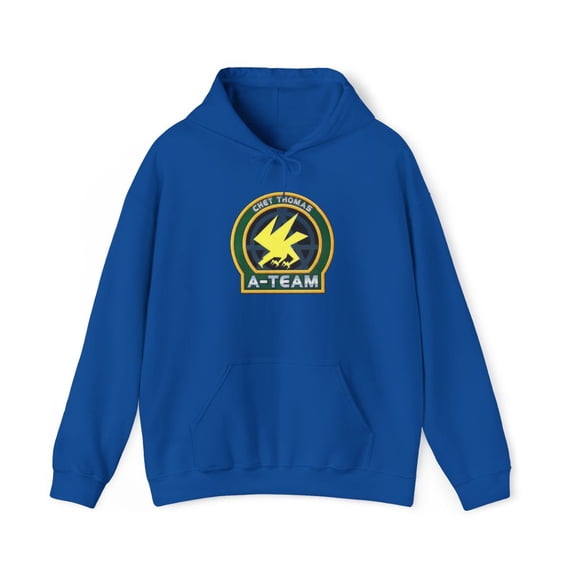 90s A-Team Skateboard Chet Thomas World Industries Blind Vintage Hoodie Print - 5XL / Royal