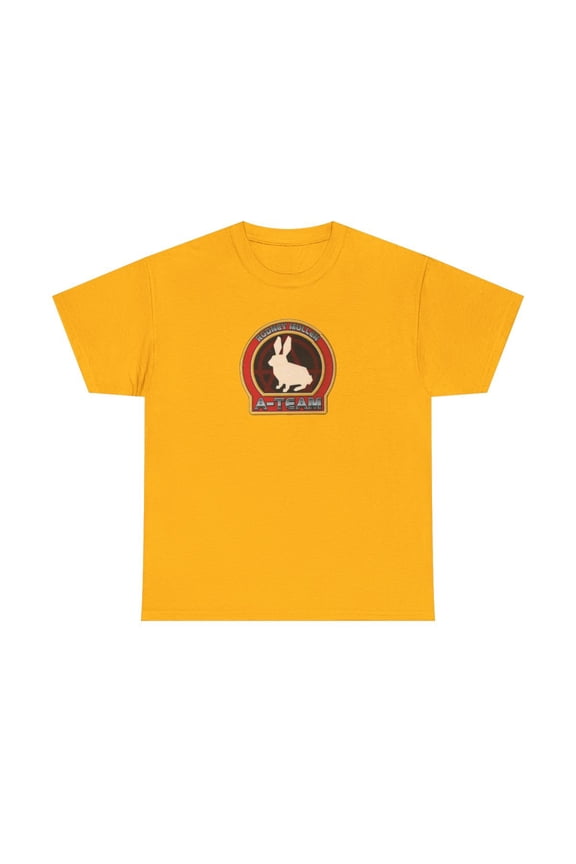90s A-Team Skateboard Rodney Mullen Crest World Industries Blind TShirt Print - Gold / M