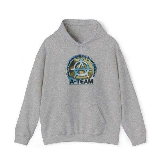 90s A-Team Skateboard Rodney Mullen World Industries Blind Vintage Hoodie Print - L / Sport Grey
