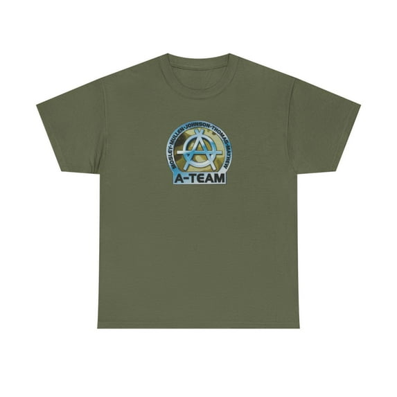 90s A-Team Skateboard Rodney Mullen World Industries Blind Vintage TShirt Print - Military Green / M