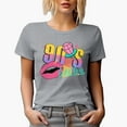 thumbnail image 1 of 90s Babe, Retro Millennial Art Merch Gift, Heather Grey T-Shirt, Medium, 1 of 5