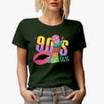 thumbnail image 1 of 90s Babe with Diamond Ring, Retro Millennial Art Merch Gift, Military Green T-Shirt, Large, 1 of 5
