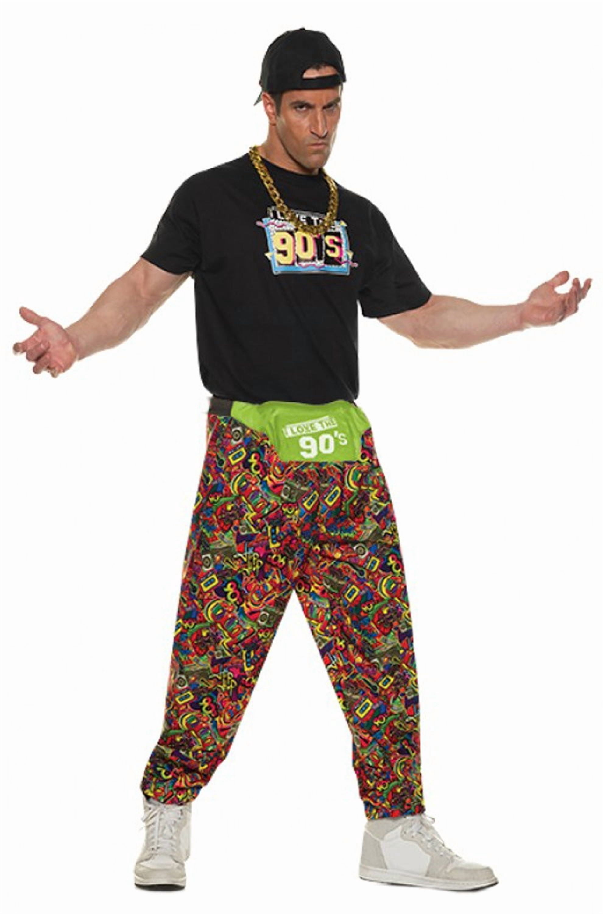 Underwraps 90's Baggy Pants Men's Costume XX-Large Multicolor