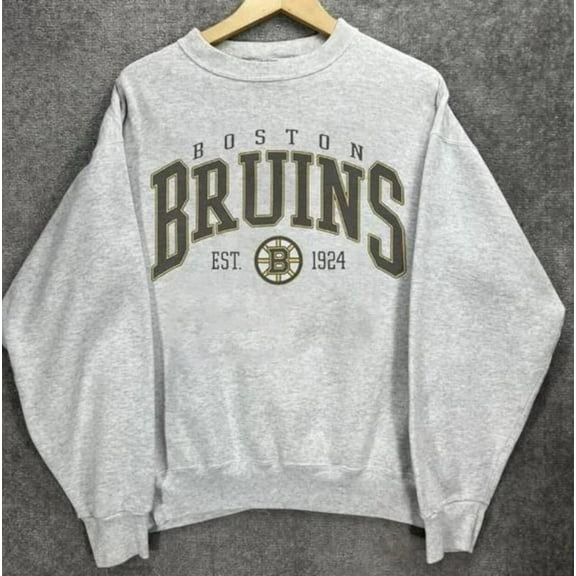 90s Boston Hockey Sweatshirt, Vintage Style Boston Hockey Crewneck, Retro Boston Hockey Sweatshirt
