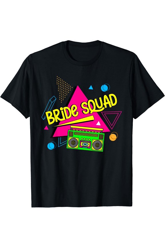 90s Bride Squad Crew Retro Bride of the 90s Bachelorette T-Shirt