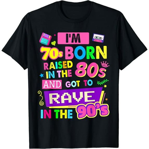 90s Design For Women Rave Outfit & 90s Festival Costume T-Shirt