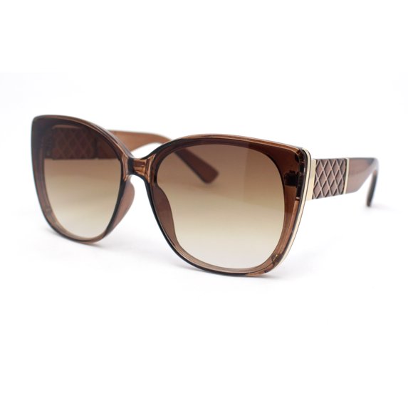 90s Designer Oversize Cat Eye Fashion Chic Sunglasses All Brown