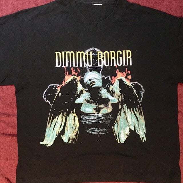 90s Dimmu Borgir spiritual Black Unisex Cotton T-Shirt - Walmart.com