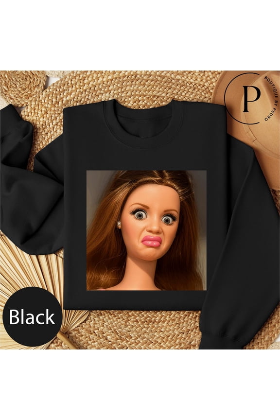 90s Doll Face Meme TShirt Weird Doll Face Shirt Sarcastic Baby Doll TShirt Graphic Fun Dol