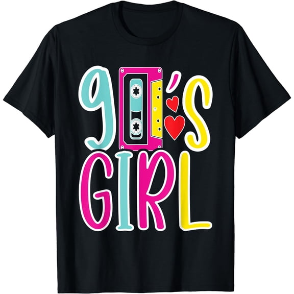 90s Girl Outfit 90s Costumes For Women Party The 90s T-Shirt Black Medium