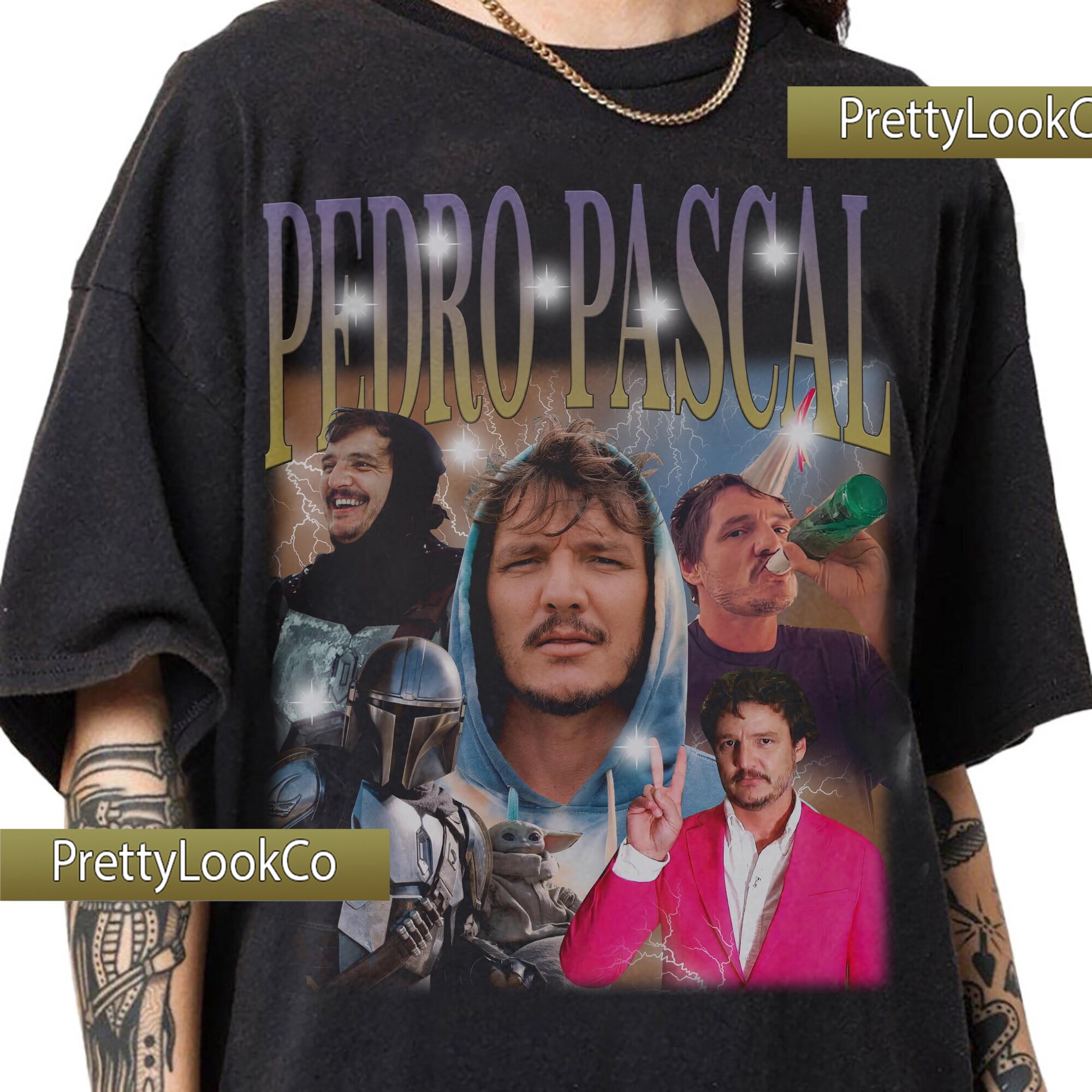 90s Graphic Style Pedro Pascal T-shirt Gifts For Man and Women Unisex T ...