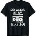 thumbnail image 1 of 90s Hip Hop Old School Retro Boombox Music Lover T-Shirt, 1 of 3