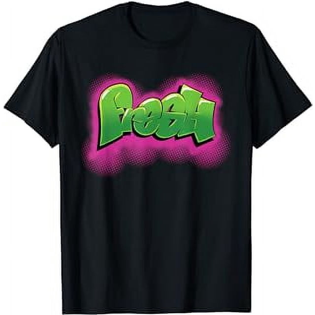 90s Hiphop Graffiti T-Shirt - Classic Fit, Crew Neck, Short Sleeve ...
