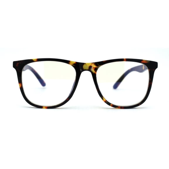 90s Hipster Plastic Thin Horn Rim Blue Light Flitering Computer Glasses Tortoise