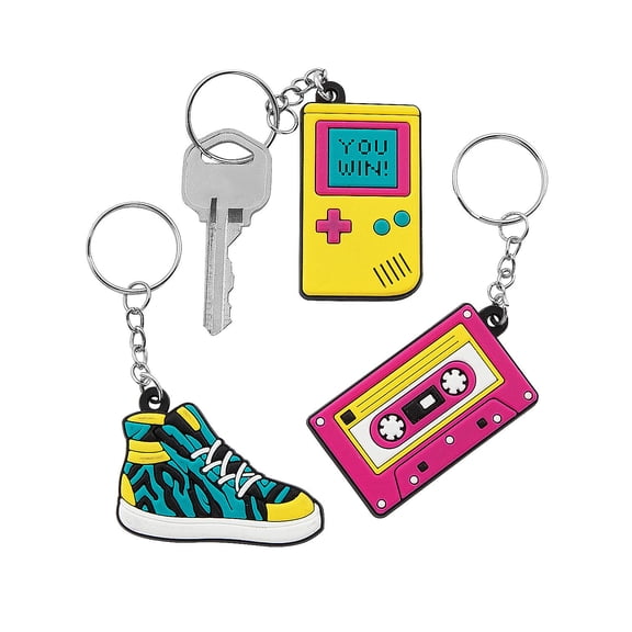 90s Icon Keychains, Apparel Accessories, Birthday, 12 Pieces