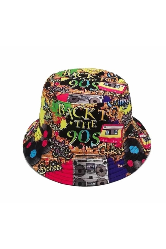 90s Inspired Retro Bucket Hat