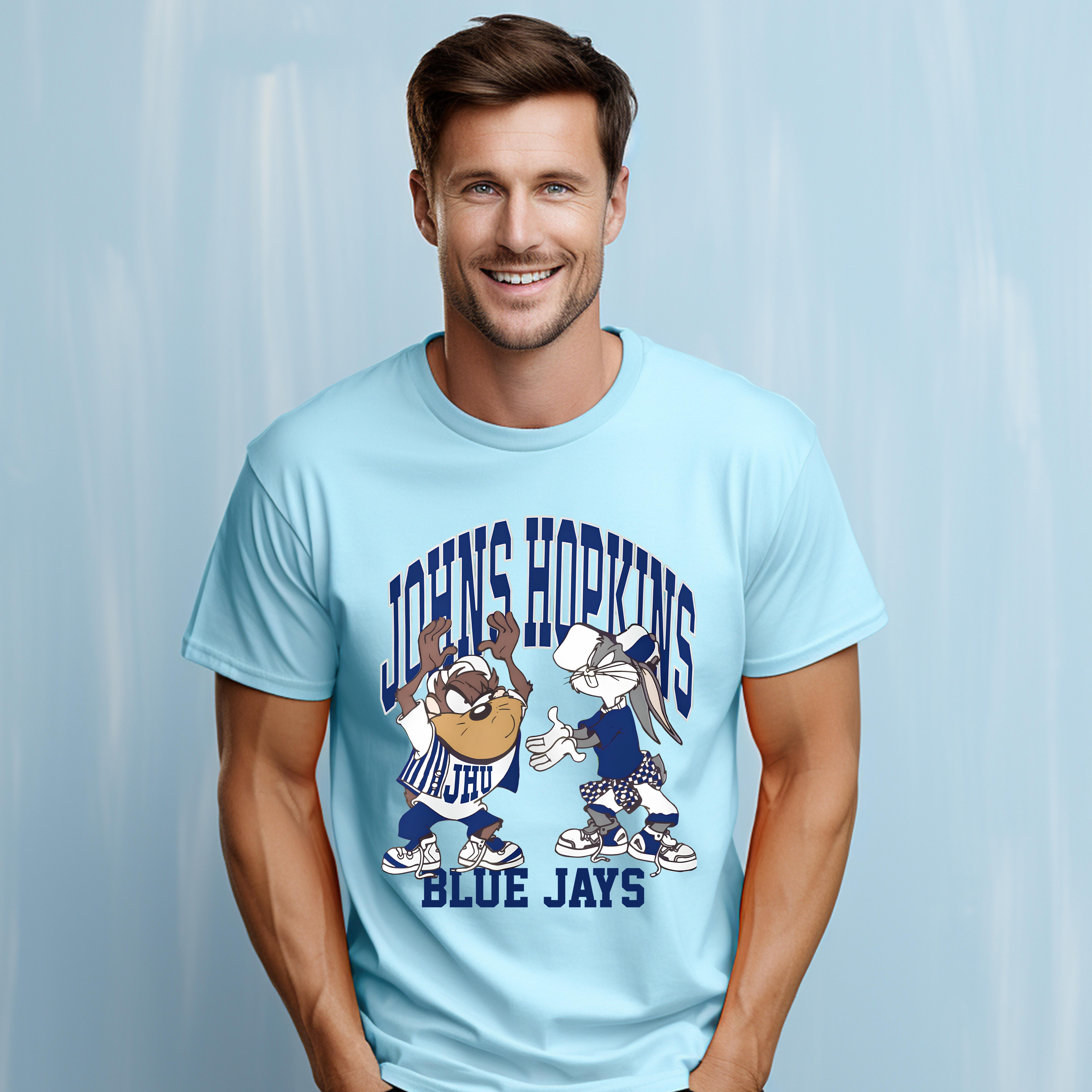 90s Johns Hopkins University Blue Jays UNISEX T-SHIRT Up To 4XL ...