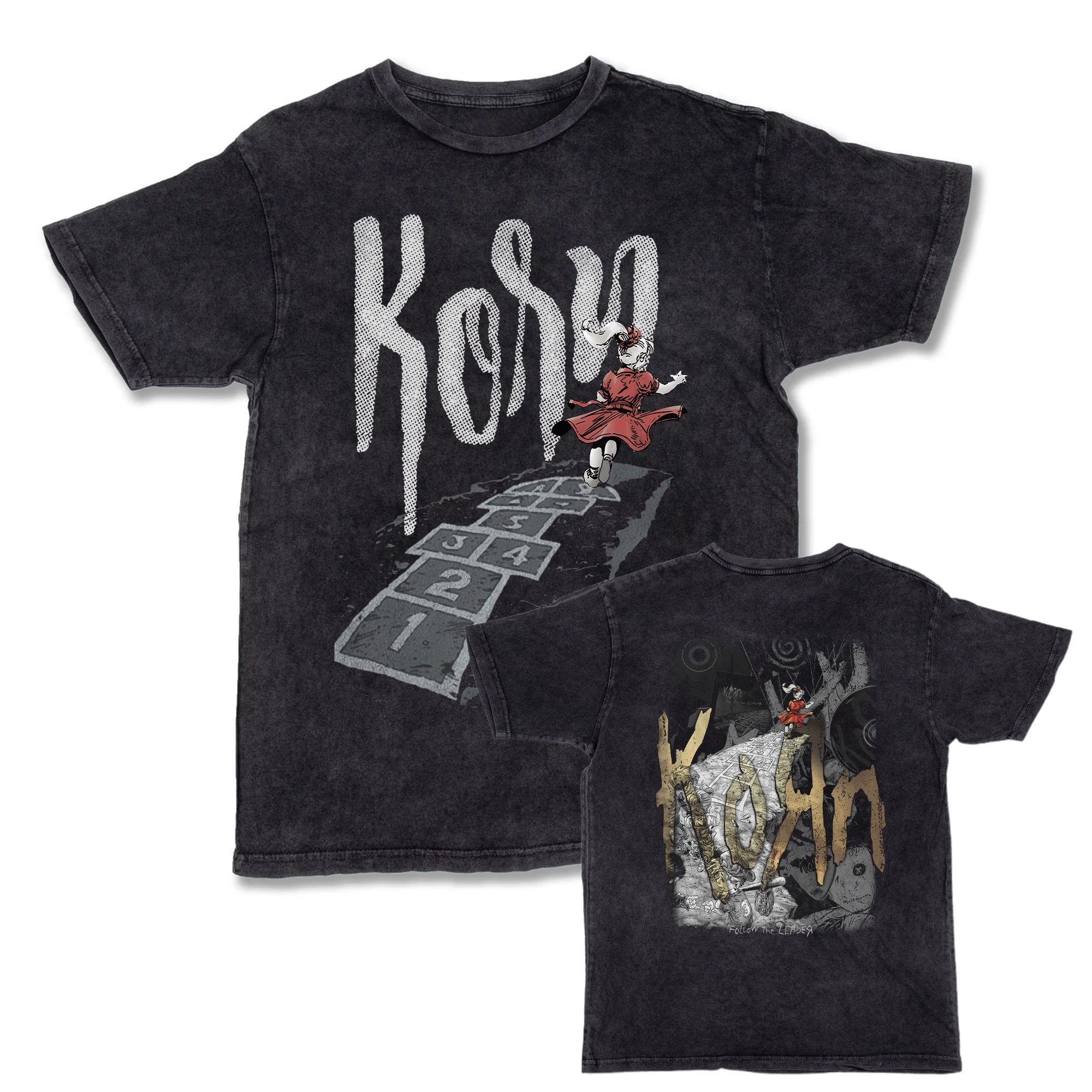 90s Korn Follow The Leader Vintage Washed T-Shirt – 90s Nu Metal