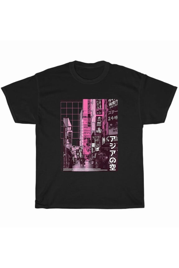 90s Lofi Tokyo Japanese Streetwear Aesthetic Retro Vaporwave Style Unisex T-Shirt, up to size 5XL