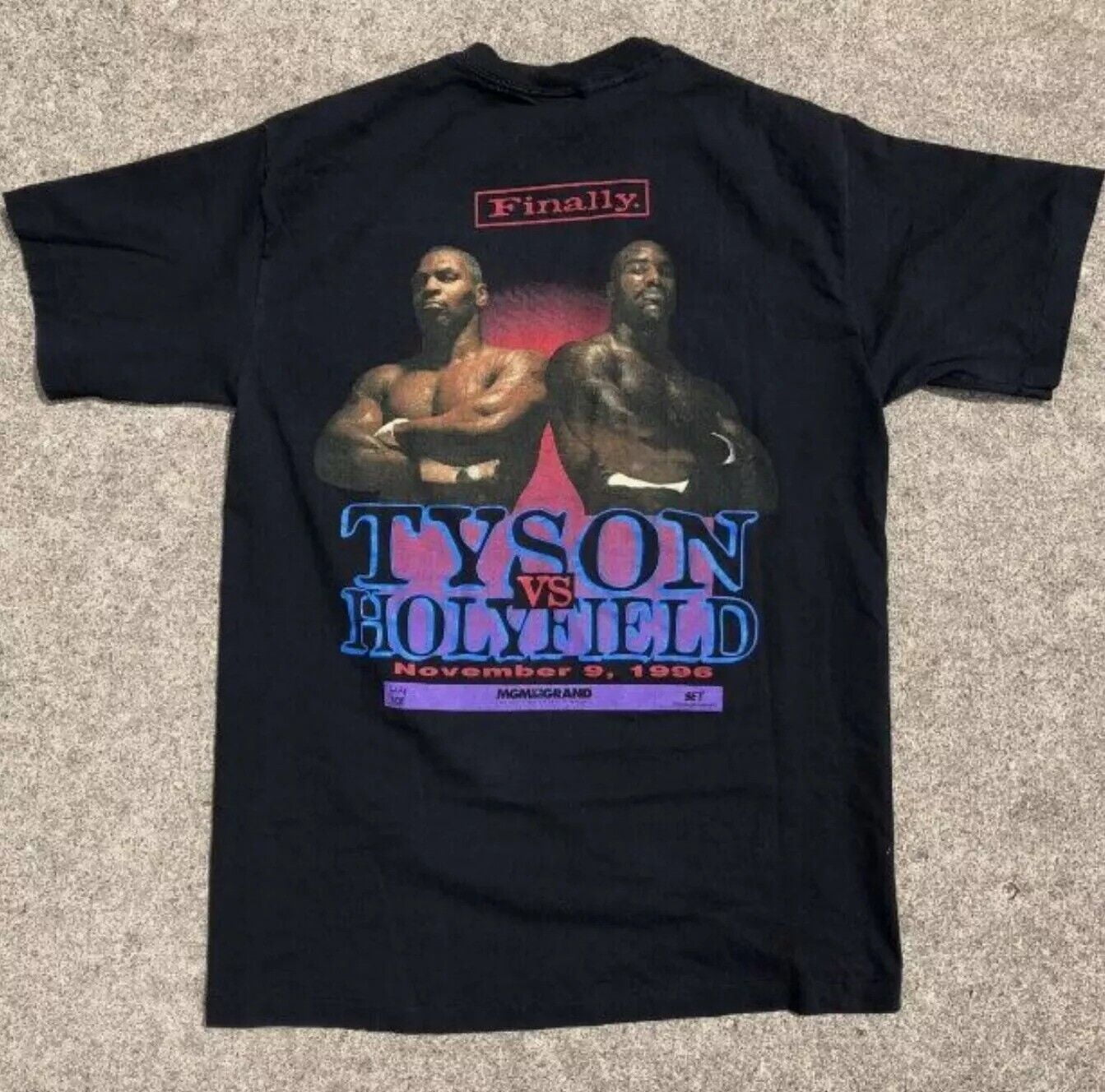 90s Mike Tyson vs Evander Holyfield Boxing T-shirt S-5XL - Walmart.com