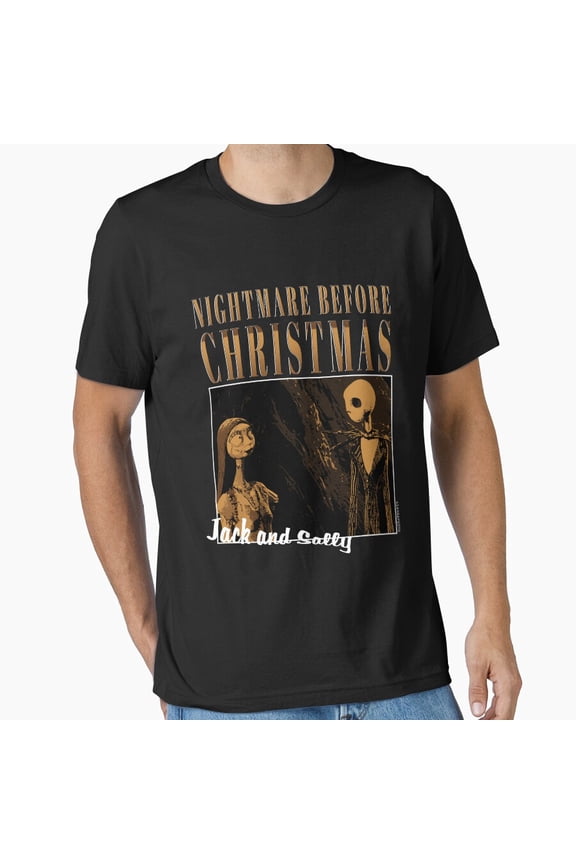 90s Movie Inspired Gothic Holiday Art with Seasonal Retro Style Unisex T-Shirt, up to size 5XL