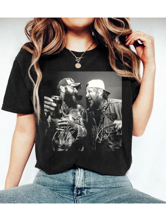 90s Music Graphic T-shirt, Posty X Jelly Roll Concert 2025 Fans T-Shirt, Sizes S-5XL