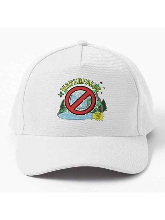 90s Music Inspired Baseball Hat, No Waterfalls Retro Song Reference Design, Classic Cap