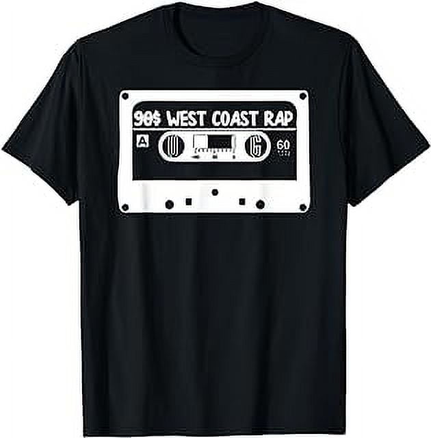 90s Music West Coast Hip Hop Cassette T Shirt - Walmart.com