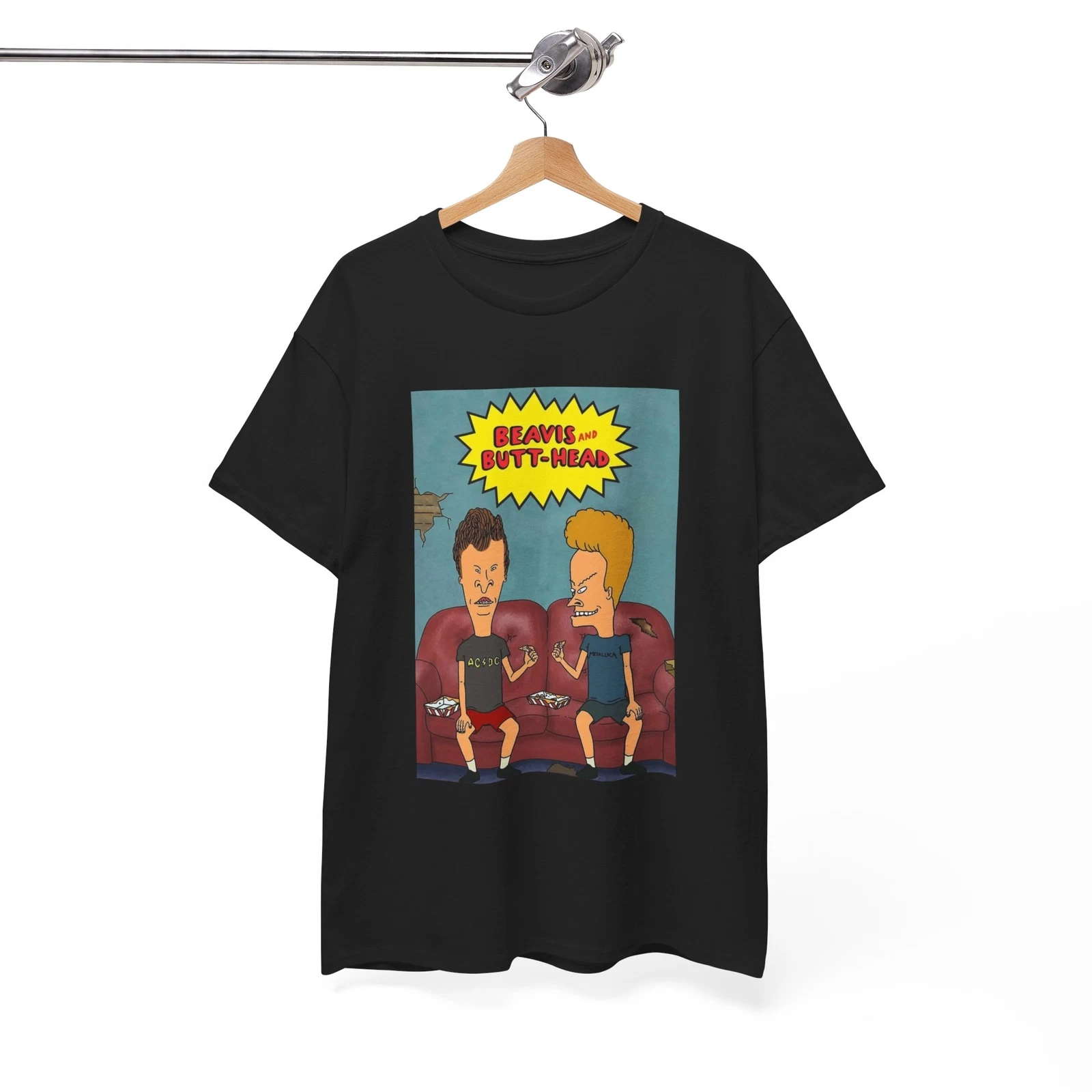 T-shirt Rage Against The Machine Beavis Et Butthead - Blanc, S-5XL (neuf Sans étiquette)