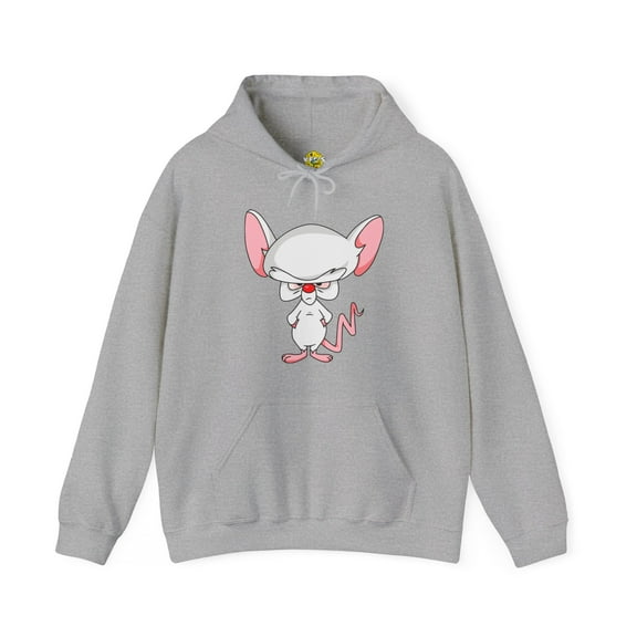 90s Nostalgia Retro Hoodie, Pinky & The Brain Graphic Hoodie