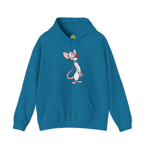 90s Nostalgia Retro Nick Hoodie, Pinky & The Brain Graphic Hoodie