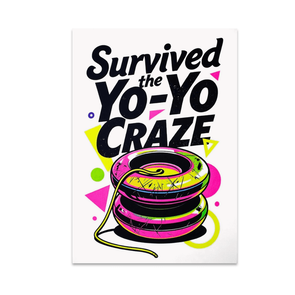 90s Nostalgia Wall Art - Retro Art Enthusiast - 13x19 Poster Print