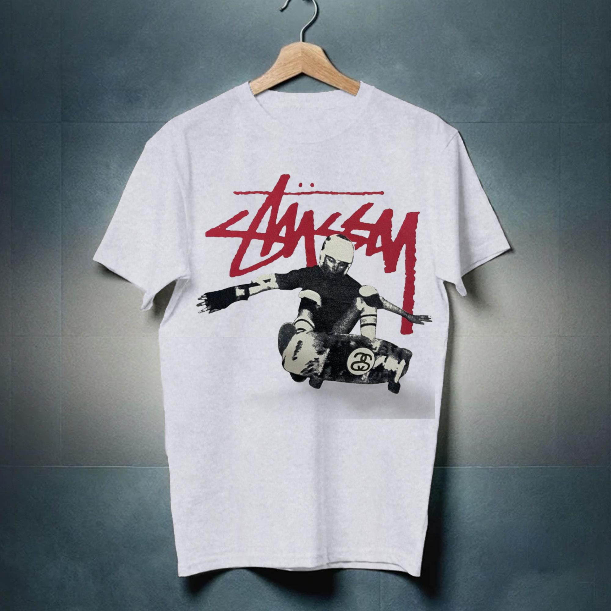 90s OG Stussy LA Skater Photoprint T Shirt Hip Hop Cameroon