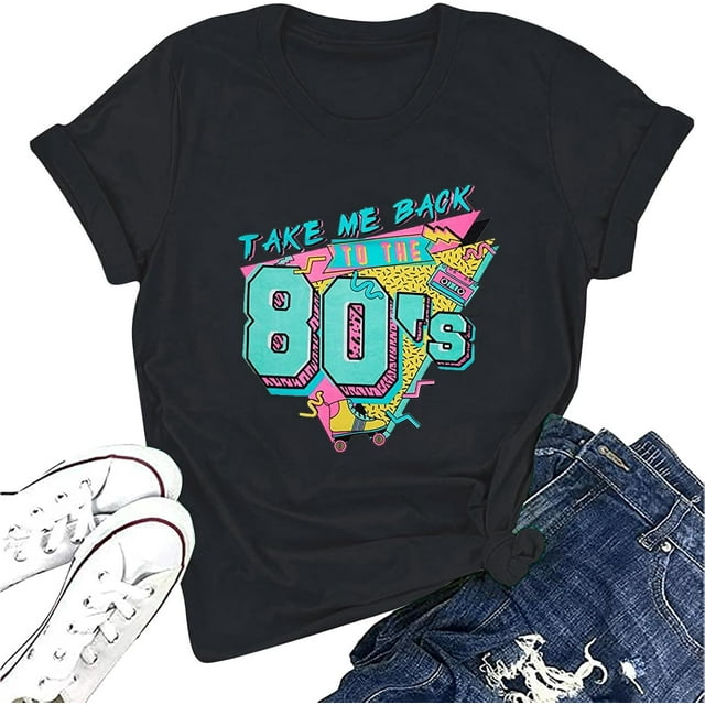90s Outfit for Women Take Me Back to The 90's Shirt Vintage Neon Crew