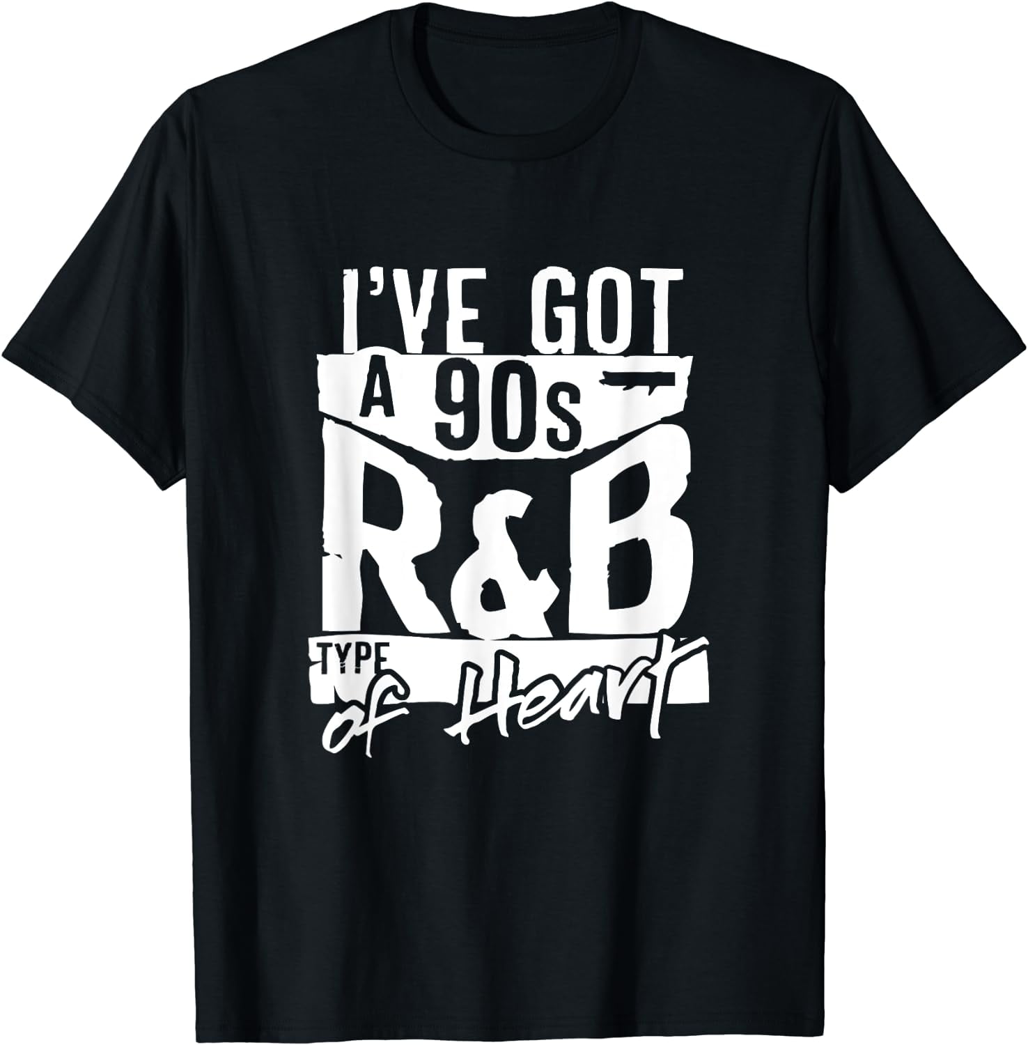 90s R&B Shirt Throwback 1990s Heart Music Vintage Tshirt T-Shirt Black ...