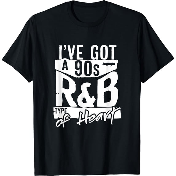 90s R&B Shirt Throwback 1990s Heart Music Vintage Tshirt T-Shirt