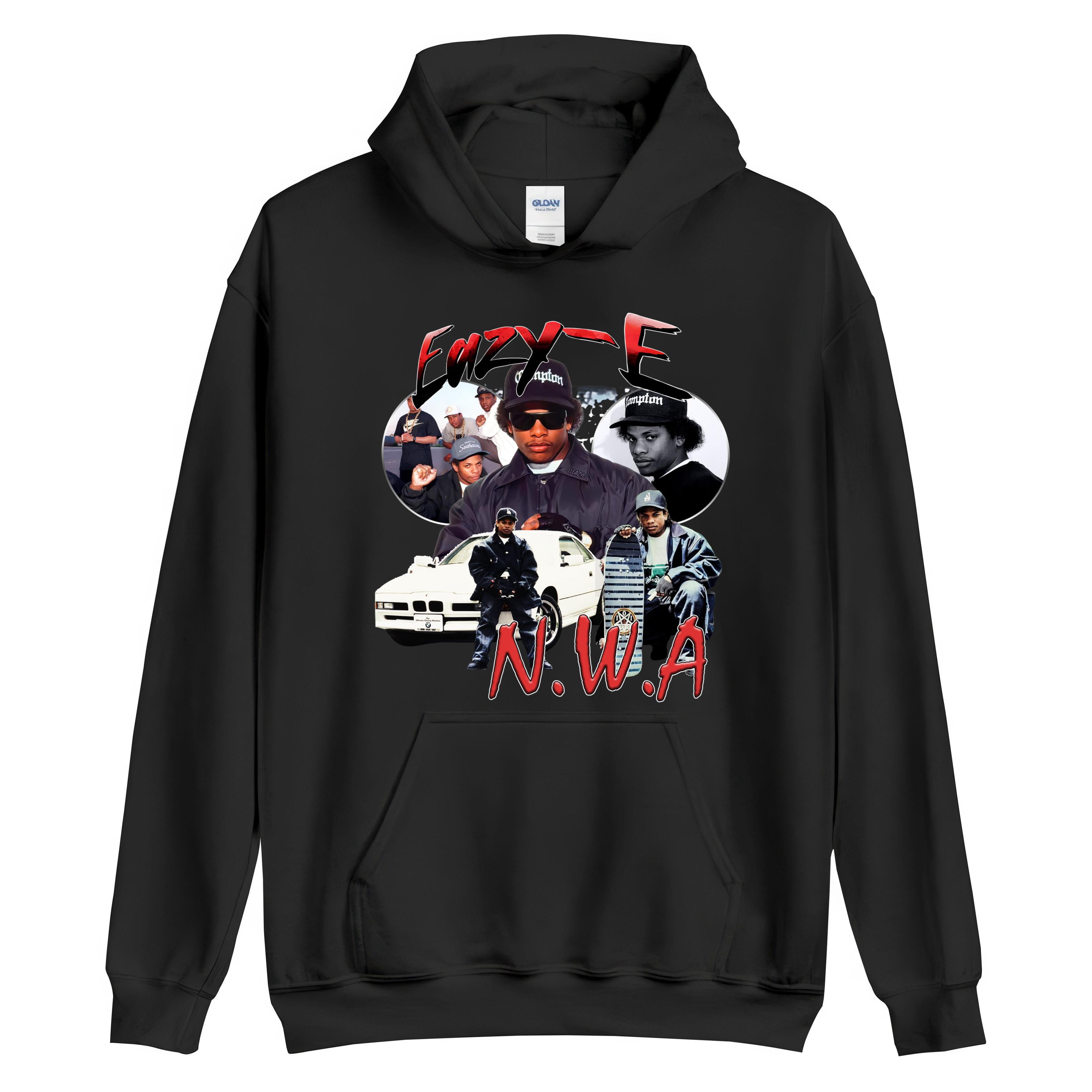 90s Rap Legend Hoodie, Bootleg Hip-Hop Retro Graphic Tee - Walmart.com
