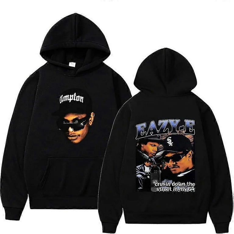 90s Rapper Eazy E Pullover Hoodie Men's Casual Vintage Long