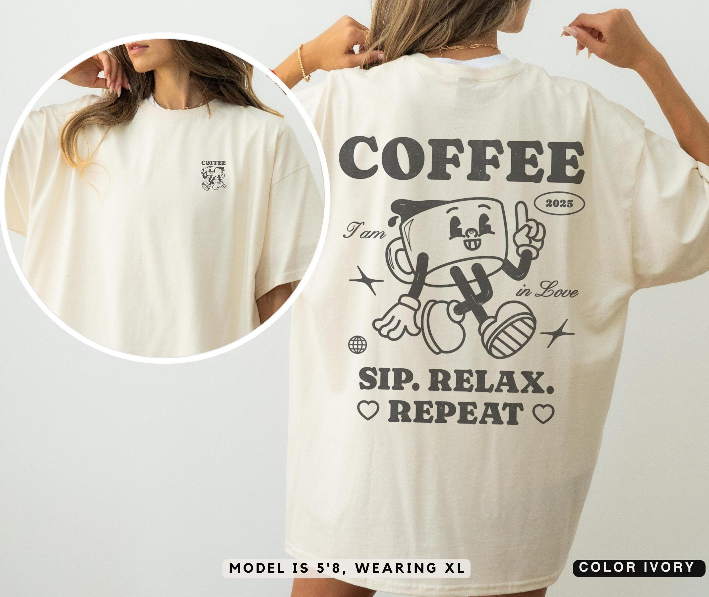 90s Retro Coffee Shirt Back Print Tee Aesthetic Coffee Lovers Gift 90s-retro-coffee-shirt-back-print-tee-aesthetic-coffee-lovers-gift